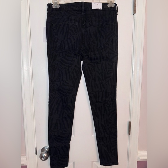 SkinnyGirl Black Paul Zebra Printed High-Rise Skinny Jeans, NEW with Tags - Picture 6 of 16
